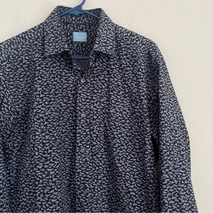 Culturata Contemporary Fit Camo Long Sleeve Button Down Shirt